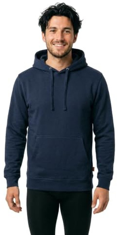Nitras MOTION TEX LIGHT 7025 Arbeits-Kapuzen-Pullover - Pulli mit Kapuze - Hoodie für die Arbeit - Marineblau - L
