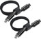 MIVELO E-Bike Ladekabel Set (2St.) für Bosch Intuvia, Kiox, Nyon (alt) - USB-C, Micro USB Kabel für E-Bike Display 40 cm, OTG-Funktion, eBike Zubehör, 2 Stück