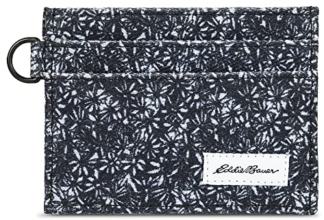 Eddie Bauer Pioneer Herren-Kartenetui aus Baumwolle, Blau, Einheitsgröße
