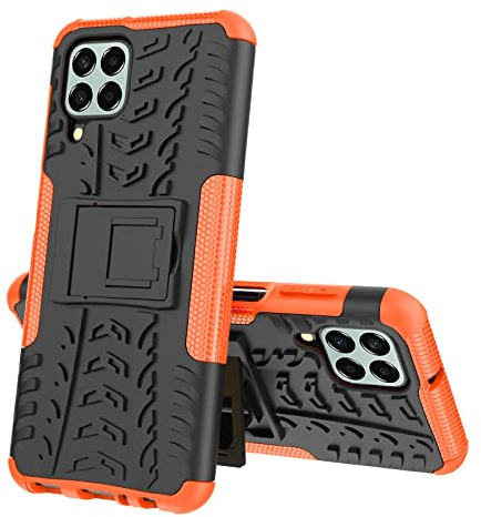 Max Power Digital Custodia per Xiaomi Redmi Note 11 / 11s con Supporto Bumper Case Cover Armor Rigida Resistente Doppio Strato Protettiva Ibrida Agli Urti (Xiaomi Redmi Note 11/11s, Arancione)