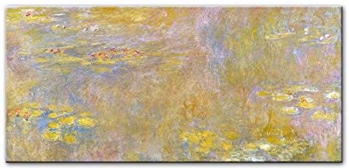 KEBIA Claude Monet Seerosen Wandkunst Gemälde Reproduktionen Impressionist Berühmte Blumen Leinwand Kunstdrucke Für Schlafzimmer 30x60cm Rahmenlos