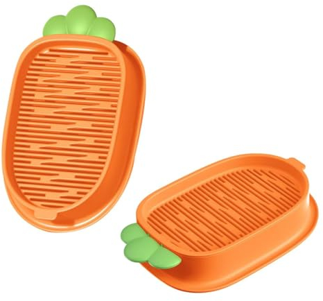 2Pcs Cat Grass Planter Tray Plastic Catnip Cat Grass kit Soil Free Cat Plant Planting Box Nursery Cat Plant for Cat, Dogs and Other Pets