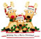 Personalised Christmas Decorations 2024 | Reindeer Custom Name for Family of 2, 3, 4 | Christmas Tree Ornaments, Personalised Bauble for Family Ornaments and Personalised