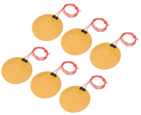 sourcing map Heizfolie Heizplatte, 12V 13W Polyimid Heizmatte, selbstklebende PI Heizelemente Folie 70mm Heizstreifen für konstante Temperatur, Packung mit 6 Stück