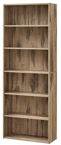 VASAGLE Bibliothèque, Étagère à Livres à 6 Niveaux, Meuble de Rangement, Étagère d’Exposition avec Compartiments Ouverts, Étagères de Rangement Réglables, pour Salon, Bureau, Marron Camel LBC166T50