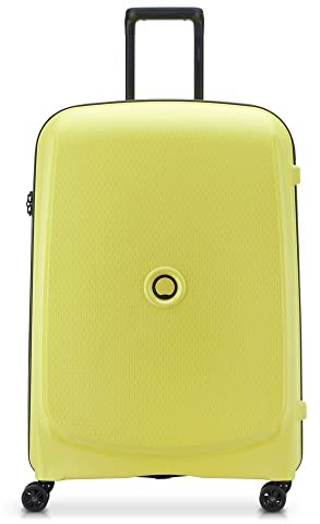DELSEY Paris - Belmont Plus MR (Recyceltes Material) - Hartschalenkoffer 76 cm x 52 cm x 32 cm - 102 L - XL - Chartreuse-Grün