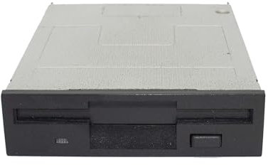 SIMPLETEK - Lettere Unità Floppy Disk Drive FDD Interno 3,5 con Mascherina IDE | Con Mascherina Colore Grigio Scuro (Ricondizionato)