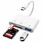 SD Card Reader, USB C to SD Card for iPhone 15, iPad/Mac/Laptop, Type C OTG Adapter USB C to Micro SD TF Memory Card Reader, with USB Port for iMac, MacBook Pro/Air, Galaxy S20, Pixel