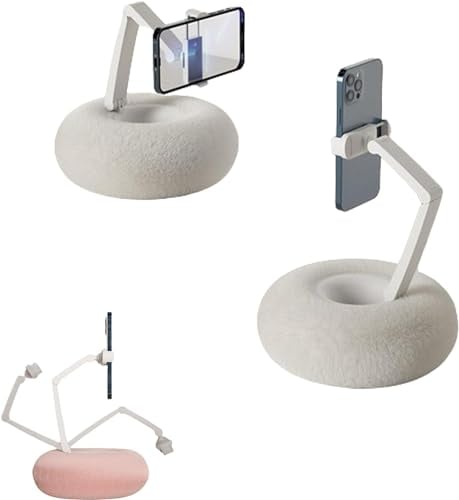 Yiokii Kindle Holder With Detachable Bowl - Adjustable Phone & Tablet Pillow Stand