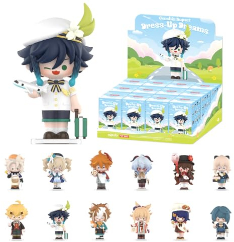 POP MART Genshin Impact Dress-Up Dreams Themed Chibi Series Figures 12PC