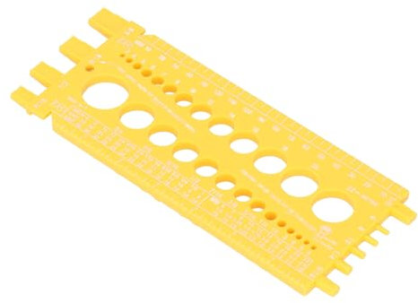 Schraubenmessgerät, Gewindesteigungsmessgerät mit Imperialen und Metrischen Einheiten, Tragbares Werkzeug Zur Messung von Muttern und Schrauben für den Maschinenbau und die