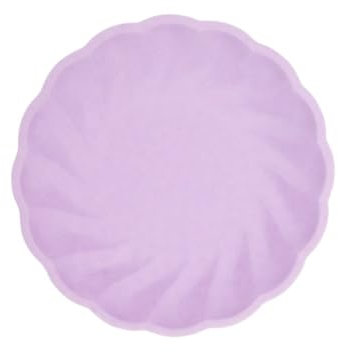 Amscan 6 Teller rund Vert Decor, 18,8cm, lila, Partygeschirr aus schnell nachwachsenden Rohstoffen, für Geburtstage, Grillpartys, Jubiläen uvm.