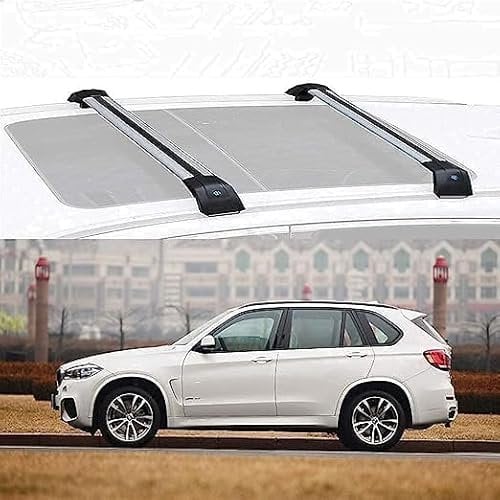 ALaaaaL 2 Stück Dachträger Querträger für BMW X5 2016,Dachreling Rack Gepäck Querträger Relingträger Gepäckablage Car Zubehör
