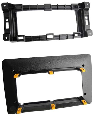 Auto-Audio-Rahmen/Passend for Jeep Grand Cherokee Wrangler/Passend for Dodge RAM Charger/Passend for Chrysler 300C 10,1 Zoll 2-Din-Autoradio-Stereo-Blende Armaturenbrett-Rahmen Autoradio Radioblend