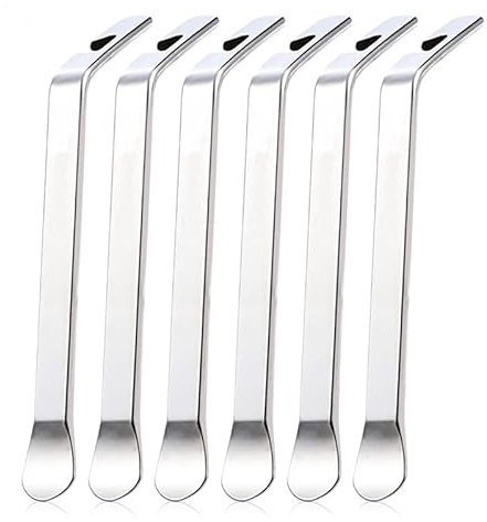 HhBdy Tyre Levers for Bicycles,6 Pcs Silver Tyre Removal Spoon Changing Tool,Wheel Maintenance Tool for Road Bike Mountain Bicycle