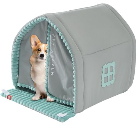 Whrcy Cozy Dog House Bed | Enclosed Cat Tent Beds For Indoor Cats - With Door Outside Small Dog Cave Bed Four Seasons Pet Resting Nest