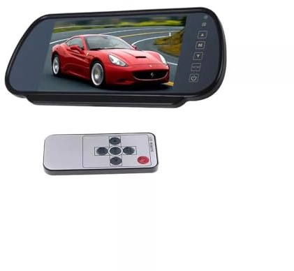 Kovalmax® Specchietto auto monitor 7 pollici specchio retrovisore per kit retromarcia