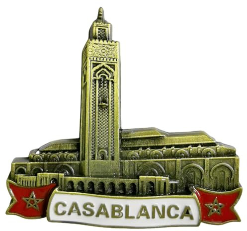 Casablanca Kühlschrankmagnet, Marokko, Tourismus, Souvenir, 3D-Kühlschrank, Dekoration, Bastel-Kollektion
