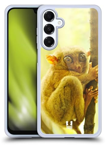 Head Case Designs Tarsier AFFE Bekannte Tiere Gelhülle [Militärischer Schutzgrad] Kompatibel Mit Samsung Galaxy A16 5G Und Kompatibel Mit MagSafe