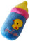 Gsycle Small Dog Plush Toy, Soft Milk Bottle Interactive Toy Retriever Pet Squeaker for Medium & Small Dog, Not for Aggressive Chewers (Blue)