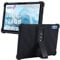 MEMELOKA Coque pour Biegedy B22 Tablet 10 Pouces, Étui de Protection Antichoc en Silicone Souple avec Réglable Support[Anti-Rayures][Antidérapante], Noir