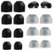14x Silikon Ersatz-Ohrstöpsel Kompatibel mit Sony WF-1000XM3,WF-1000XM4,WF-1000XM5 - In-Ear Kopfhörer Polster in 4 Größen, Flexibel und Reißfest, Ideal für Optimalen Schwarz Transparent
