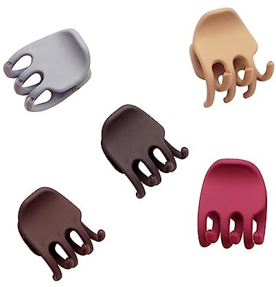 AUTSUPPL 5pezzi Mollette Per Acrilico Opaco Accessori Per e Colori Rosy e Piccole Clip Per Chignon e Acconciature Per Occasione