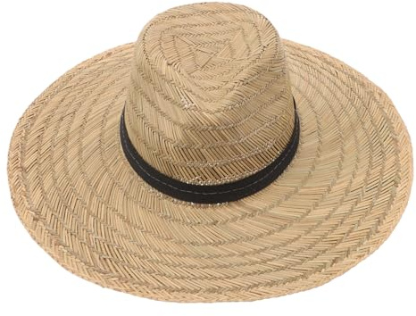 Mipcase Chapeau Cowboy en Paille à Large Bord, Kaki, Respirant | Protection Solaire, Style Western Rustique, Adapté aux Pique-niques et Festivals