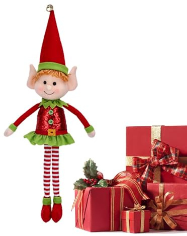 Generisch WeihnachtsPuppe | Niedliche Weihnachtsbaum Deko - Deko für Weihnachtsstimmung an Kamin Fensterbank Wohnzimmer Esstisch Schlafzimmer Terrasse