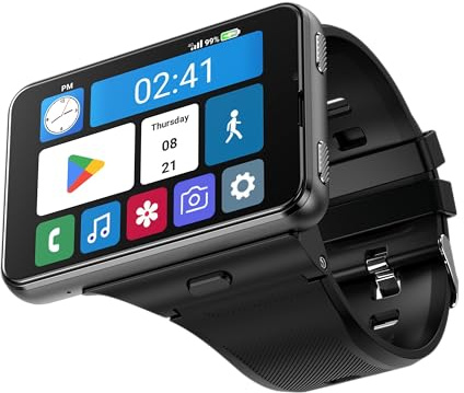 XJK777 4G Internet GPS Smartwatch 128GB Android 11.0 2.88 Large Screen 800W+200W Dual Camera Google Play SIM Card Sports Watch For Men