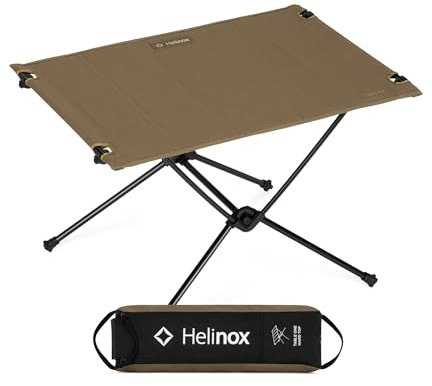 Helinox Table One Hard Top Leichtgewichtiger, zusammenklappbarer und tragbarer Outdoor-Campingtisch, Regular – 59 x 38 cm, Coyote Tan (2026)