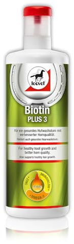 Leovet Biotin Plus 3 | 1 l | Ergänzungsfuttermittel für Pferde | Mit Biotin, Zink & Omega-3