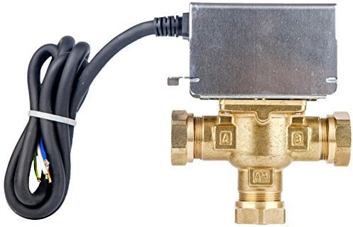 Optimum OP-MID 3 Port Mid Position 22mm Motorised Zone Valve 230V - 3 Year Warranty