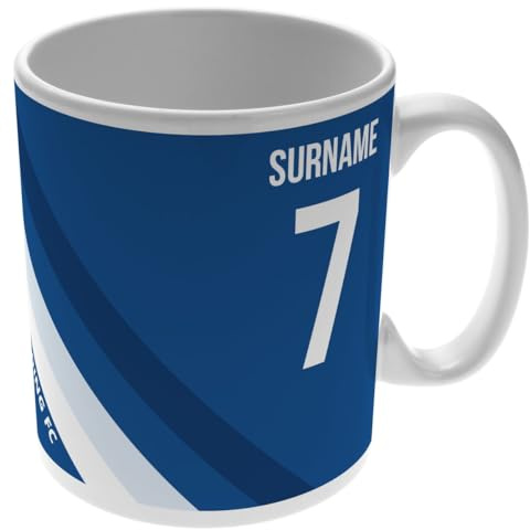 Personalised Colour Stripe 11oz Mug for Reading FC fans, great for The Royals football supporters