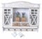 unbekannt Wandschrank „Villa Eleonore“ – Shabby Chic Vitrine | Glastüren, Schubladen & Haken | Vintage Landhausstil | Hängeschrank Holz mxa074 Palazzo Exklusiv