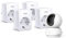 TP-Link Tapo C200 WLAN IP Kamera Überwachungskamera (Linsenschwenkung- und Neigung, 1080p-Auflösung, 2-Wege-Audio) Weiß + smarte WLAN Steckdose (4 pack) (Fernzugriff, Zeitpläne) weiß