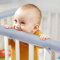 Eastern Corridor-EU 3-teiliges Schutz-Set für Kinderbettgitter von Chewing, sicherer Zahnschutz für Standard-Kinderbetten, passend für Seiten- und Vorderschienen (grau)