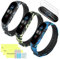 Mi-Case Correa de Silicona Compatible para Xiaomi Mi Band 6 / Mi Band 5 + [3 Pack] Protector de Pantalla, Ajustable Banda Repuesto Pulsera Compatible para Xiaomi Mi Band 6-3 Pcs Serie de camuflaje