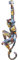 Kare Design Wandobjekt Hanging Ape, Bunt, AFFE, Tiermotiv, 17x67cm, Deko, Pop-Art, Accessoire, Wanddekoration, Wohnzimmer