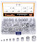 Tanstic 220Pcs 9 Sizes Aluminum Crimping Loop Sleeve, Single Barrel Cable Ferrule Wire Rope Sleeves Loops Sleeve Assortment Kit