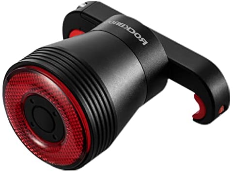 ROCKBROS Feu Arrière Vélo Intelligent, Éclairage Vélo Arrière Rechargeble 60 Lumens, Lumière Vélo Arrière 4 Modes IP65 Étanche Coloré 7 Couleurs Léger Résistant à L’Usure S’Allumer Automatiquement