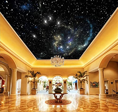 LHGBGBLN Wandbild 3d decke tapete nacht sternenhimmel universum dekoration decke wandmalerei wohnzimmer schlafzimmer dekoration wandkunst