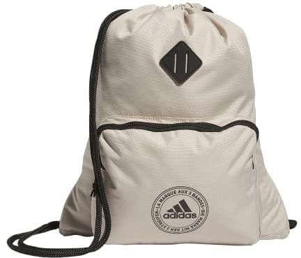 adidas Unisex Classic 3S 2 Sackpack Sackpacktasche, Wonder Beige/Schwarz, One Size