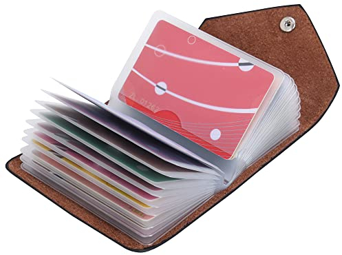 IHIGOGOFA Porta Carte di Credito Pelle per Donna Uomo 20 Slots
