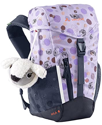 VAUDE Kinderrucksack Ayla für Mädchen & Jungen, komfortabler Wanderrucksack Kinder 6 L, wetterfester Kindergartenrucksack mit innovativem Tragesystem & reflektierenden Elementen, Pastel Lilac