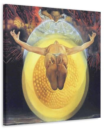 Salvador Dali Malerwerk (Aufstieg) Poster, Leinwand, Wandkunstdrucke, Geschenke, Foto, Bild, Gemälde, Raumdekoration, Heimdekoration, 50 x 50 cm