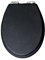Nifty Toilet Seat - Toilet Seat Soft Close with Fitting – White Toilet Seat Cover Easy Cleaning, Heavy-Duty MDF Wooden Toiler Toilet Seats, Easy Top Fixing with Adjustable Hinges (Glitter Black)