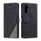 Draamvol for Samsung Galaxy A34 5G Case Wallet Shockproof Geometric PU Leather Case with Card Holder Magnetic Clasp Protective Kickstand Bumper Cover for Samsung A34 5G Phone Case,Black