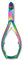 Precision Cut Chiropodist Toenail Clippers - Heavy-Duty Concaved Blades for Thick Nails Comfort Grip Professional Podiatrist Approved 14cm - Viva Instruments (Titanium Rainbow)