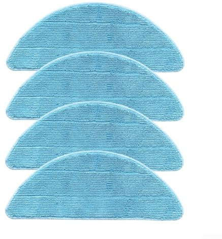 Salviette di ricambio per aspirapolvere ILIFE per robot G9/G9PRO/V9/V9PRO 3 in 1, in microfibra, lavabile, riutilizzabile, set di pulizia del pavimento, blu (4 pezzi/10 pezzi) (4 confezioni)
